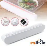 Food Cling Dispenser Plastic Wrap Cutter Kitchen Foil Film Storage Holder Box