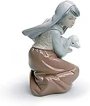 [LLADRÓ] Lost Lamb Nativity Figurine. Porcelain Figure Figure.