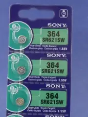 Sony 364 SR621SW Watch Battery 3Pcs