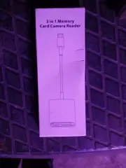 Apple Memory Card Reader Adapter 3-In-1 SD TF Card Slot for Photos Videos