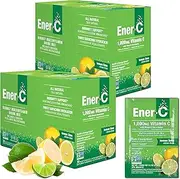 Enerc Effervescent Powdered Drink Mix, Vitamin C, 1000 Mg, Lemon Lime, Pack Of 2