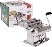 D.Line Al Dente Pasta Machine with Detachable Cutters, 150 mm Size, Chrome