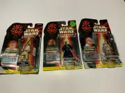 Star Wars Phantom Menace Darth Maul obi-wan kenobi anakin skywalk Figure Set lot