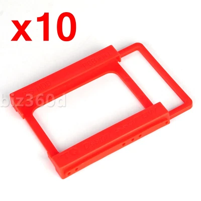 10x2.5 to 3.5inch SSD to HDD Plastics Adapter Mounting Bracket Hard Drive Holder