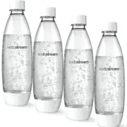 SodaStream Fuse White Bottle Dishwasher Safe Carbonating Sparkling 1L 4 Pack