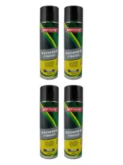 4 x Septone Hammer Finish Paint Aerosol Charcoal 400g