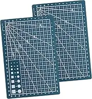 2pcs Double Sided Self Healing Cutting Mat for Crafting Sewing Projects Durable Material Accurate Gridded Rotary Cutting Board Pink