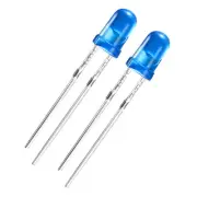40Pcs Light Emitting Diode,2 Pin Diffused Round Head LED(Blue,3mm,3-3.4V)