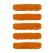 SOGA 5X 80cmx12cm Orange Microfiber Flat Mop Floor Rotating Cleaning Dust Pads