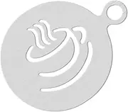Coffee Stencils Coffee Shaker Cake Molds Coffee Latte Stencils Baking Coffee Decor Cookie Stencil Holder for Cookie Decorating Stainless Steel Trim Cupcake 6 Piece Set Christmas