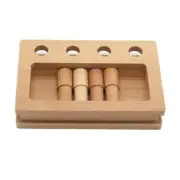 Cylinder Box Wooden Puzzle Toddler Activity Fine Motor Skill Teaching Aids