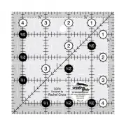 Creative Grids 4.5 Inch Square Ruler Non Slip Acrylic for Quilting Sewing Cra...