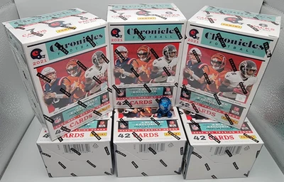 2021 Panini Chronicles Football Factory Sealed Blaster - 6 Box Lot