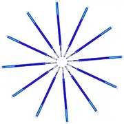 HOODANCOS 100Pcs Quilting Heat Erasable Pen Refills for Fabric Marking Tailoring Dressmaking for Embroidery Cross Stitch and Handicraft Projects No Residue Left Behind