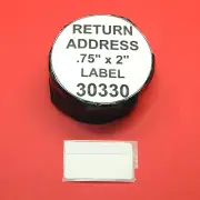 20 Rolls Return Address / Barcode Label fit Dymo 30330 - USA Seller & BPA Free