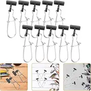 Generic 20Pcs Sturdy Fishing Clips Durable Snap Connectors for Line Hook Versatile Tackle Accessories for Freshwater Saltwater Fishing