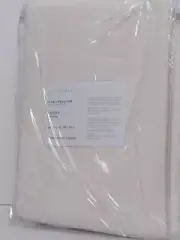 Pottery Barn Emery Linen Double Wide Curtain Light Filtering 100 x 96" Ivory NWT