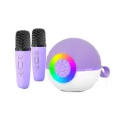 Mini Karaoke Machine with 2 Mic, Portable Bluetooth Microphone Song Toys3297