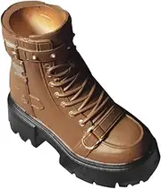 STARTIST 1/6 Action Figures Boots BJD Shoes, Fashionable Kids Adults Gifts DIY for 30cm Doll, 12 inch Female Doll Studded Boots Solid , Khaki