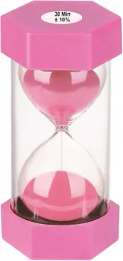 Sand Timer 30 Minute Hourglass, Colorful Sand Watch, Lager Pink Sand Clock, Rel