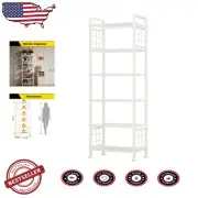 Versatile Metal Storage Rack - 6-Shelf Organizer for Kitchen, Bathroom, Laundry