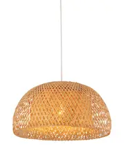 Carina Dome Natural Bamboo Pendant Light