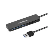 Simplecom Superspeed 3 Port Usb 3 Hub With Sd Microsd Card Reader