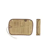 NNETM Portable Waxed Canvas Cutlery Bag for Outdoor Dining
