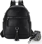Mini Backpack Purse for Women,Chase Chic Vegan Leather Cute Small Backpack Ladies Fashion Shoulder Handbag