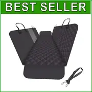 Universal Waterproof Dog Car Seat Cover with Mesh Window & Scratchproof Design