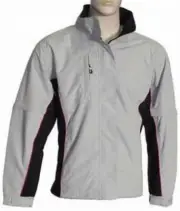 The Weather Company Ladies Microfiber Rain Wind Jacket/Coat Grey/Black/Pink