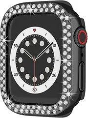 BRRTMTPAOK 10 Pcs/Pack, Diamond Bumper Protective Case Compatible With Apple Watch 7 41mm 45mm,Smart Bracelet Accessories PC Case compatible with Apple Watch7 watch case