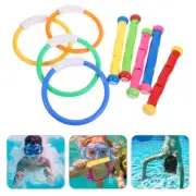 9pcs Funny Kids Diving Rings Toys Children Diving Toys Pool Diving Stick Toys
