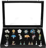 [AwObEpl] PU Pin Display Case,Pin Collection Display Box,Medal Collection Holder,Pin Collection Holder,PU Pin Collection Holder for Badges Enamel Pins Jewelry Display Shelf