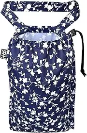 RMMOORORO Cute Hanging Car Trash Garbage Bag 100% Leakproof Waterproof Multipurpose for Car Back Front Seat Console with Hanging Strap (Small Flowers)