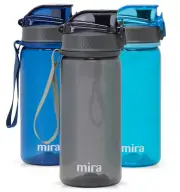 Mira Tritan Water Bottle | BPA-Free & Reusable Plastic Sports Bottle 17 oz