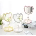 Cute Tulip Shaped Dressing Mirror Detachable Table Mirror Women