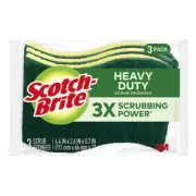Scotch-Brite 3-Pack Duty Cellulose Sponge w/ Scouring Pad Cleaning Sponges