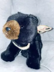 AURORA Poseable Pals Black Vintage Teddy Bear Old School Toy Stuffed Animal Doll