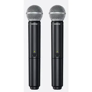 SHURE BLX288 / SM58 雙手握無線人聲麥克風系統-原廠公司貨 (10折)