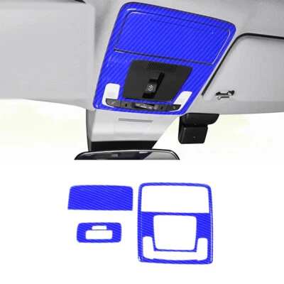 Front Reading Light Switch Cover For Honda Civic 11th 22-23 Blue Carbon Fiber (for: Honda Civic)