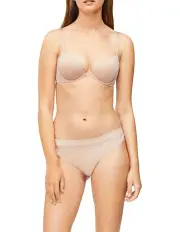 [Calvin Klein] Perfectly Fit Flex Push Up Plunge Bra in Beige