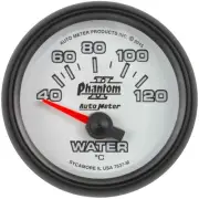 Auto Meter 7537-M Phantom II Water Temperature Gauge 2-1/16 electrical (short sw