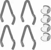 Kryc Baby Playpen Height Adjusters, 4-pack Galvanized Steel Riser For Multiple Playpens And Furniture Corner Protectors Set Of 4, Clear And