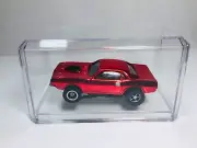 Johnny Lightning CUDA RED Ch & AW chassis & Display case for AURORA AFX TYCO