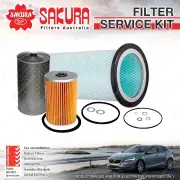Sakura Oil Air Fuel Filter Service Kit for Nissan Cwa41 1975-1992