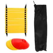 Sports Speed Agility Training Set 10 Disc Cones and Agility Ladder for5603