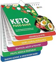 Momo & Nashi Keto Cheat Sheet Magnets Booklet - Keto Diet for Beginners & Dummies Kit - Magnetic Keto Food List Planning Tool Chart Weight Loss, Low Carb Ketogenic Meal Plan, Baking, Recipes Guide