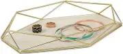 Umbra Prisma Jewelry Tray, Matte-Brass (299481-221)