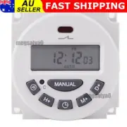DC 12V Timer Switch Digital LCD Programmable Control Time Relay Day / Week White